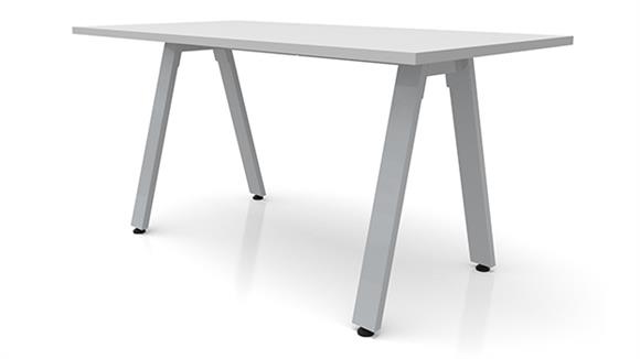 60in x 24in Metal A-Leg Desk