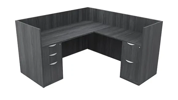 Workstation 72in W x 72in D with 2 Pedestals