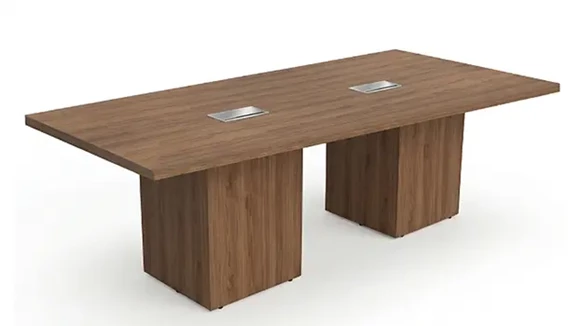 Rectangular Conference Table 12ft W x 48in D with Grommets and Wire Management