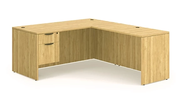 L-Desk 60in W x 72in D with 1 Pedestal