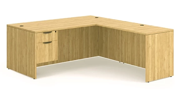 L-Desk 72in W x 83in D with 1 Pedestal