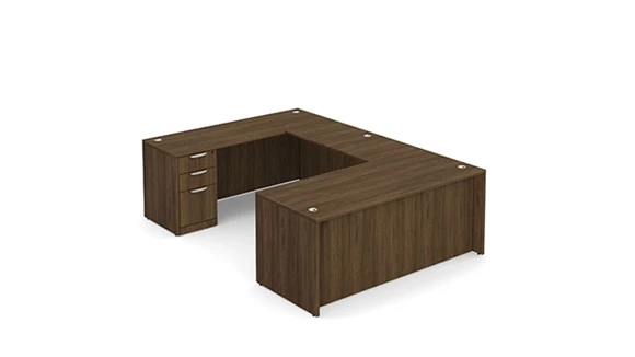 U-Desk 72in W x 101in D with 2 Pedestals