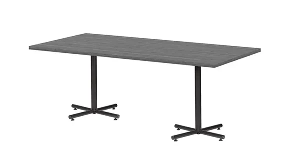 Cafeteria Table 60in W x 24in D with X-Base