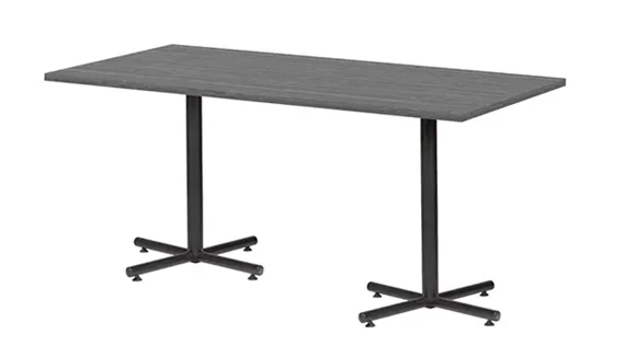 Cafeteria Table 72in W x 24in D with X-Base