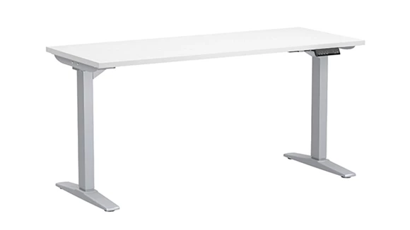 Sit-To-Stand Electric Standing Desk 48in W x 24in D with Metal Legs
