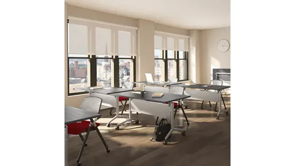 Flip-Top Nesting Training Table 60in W x 30in D Set of 5
