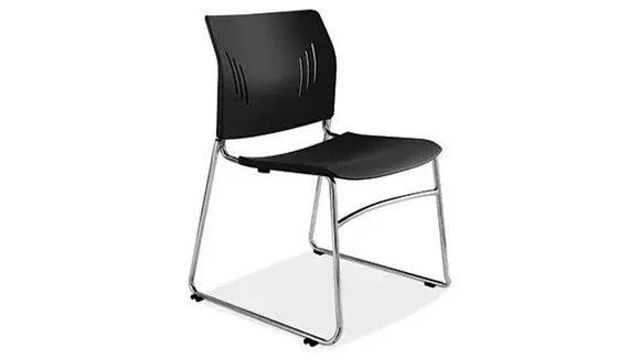 Armless Stackable Side Chair with 300 lb Capacity