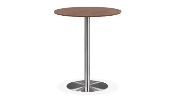 Cafeteria Table 36in Round with Brushed Aluminum Base
