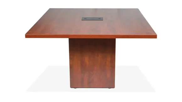 Standing Height Conference Table 48in W x 48in D x 42in H with Cube Base