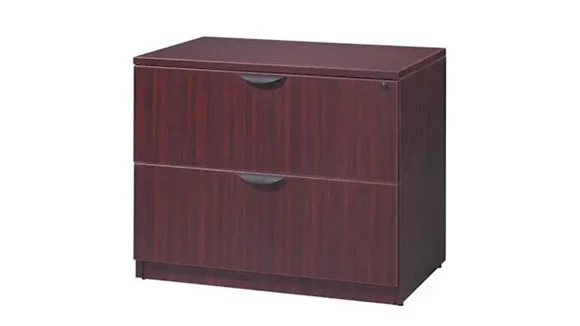 Lateral File Cabinet 36in W x 22in D x 30in H with Lockable and 2 Drawers