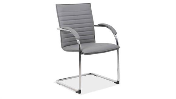 Sled Base Guest Chair with Chrome Frame