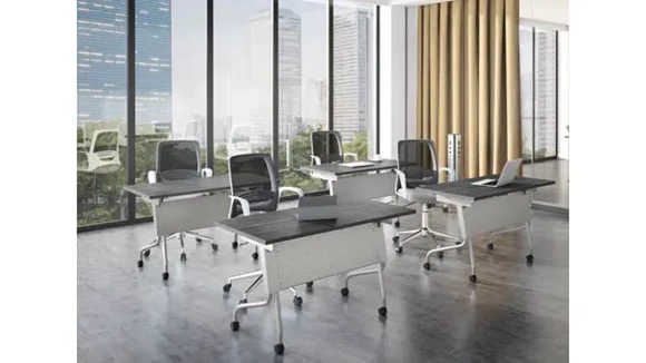 Flip-Top Nesting Training Table 48in W x 24in D Set of 4