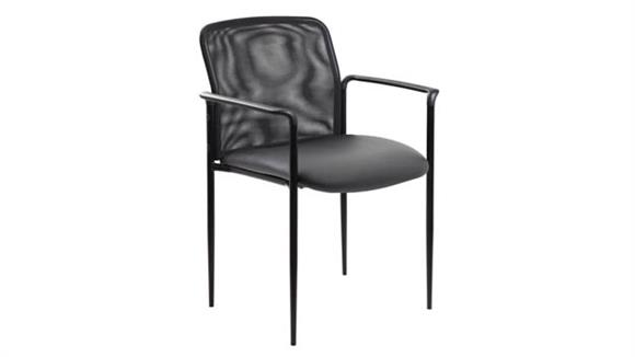 Guest Side Chair with Fabric Seat and Mesh Back
