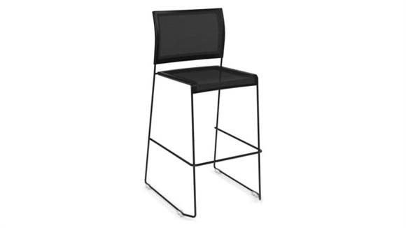 Mesh Stack Chair - Cafe Height