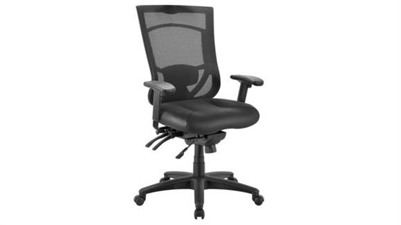 Cool Mesh Pro Multi Function Chair with Leather Seat