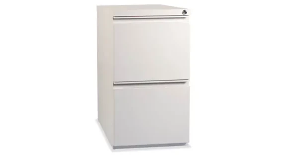 Ball-Bearing Vertical File Cabinet 15in W x 22in D x 27in H with 2 Drawers