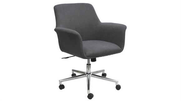 Mid Back Swivel Chair with Chrome Base