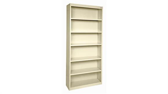 35in W x 82in H - 6 Shelf Steel Bookcase