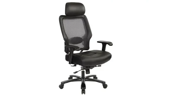 Big and Tall Task Chair with Headrest and Mesh Back