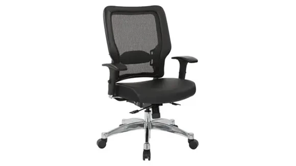 Mesh Back Leather Seat Manager Ch Adjustable Headrest