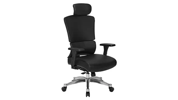 Task Chair with Lumbar Support and Mesh Back