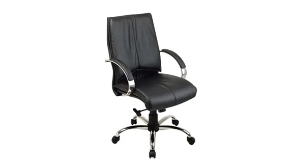 Mid-Back Executive Chair with Dual Wheel Carpet Casters