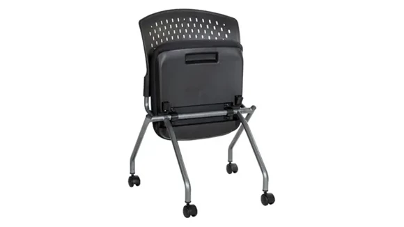 Armless Nesting Chair with Fabric Seat