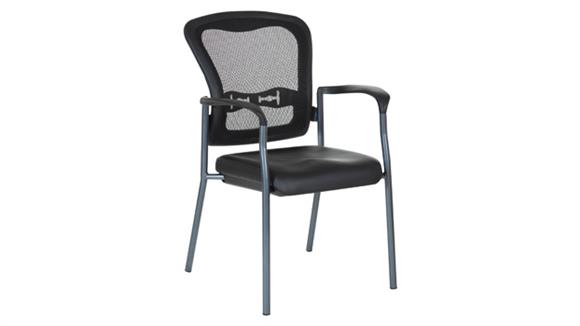 Mesh Back Guest Chair with Enhanced Fabric Seat