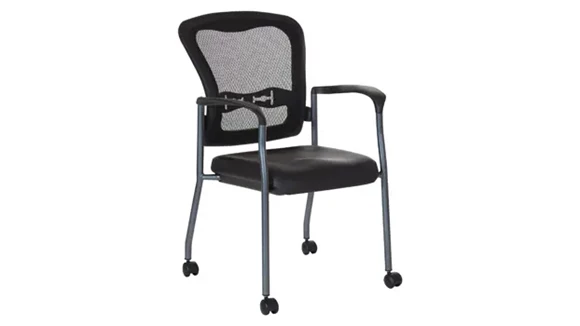 Guest Chair with Mesh Back and Fabric Seat