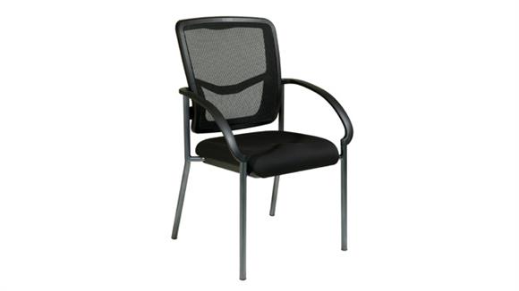 Mesh Back Guest Chair with Enhanced Fabric Seat
