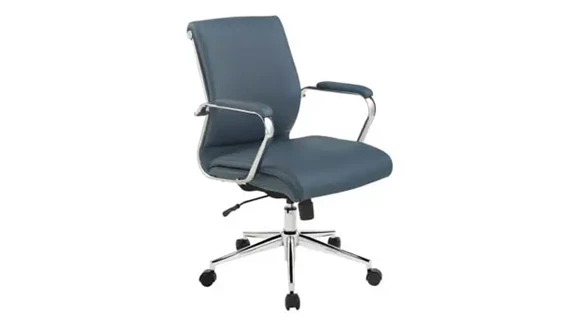 Mid-Back Manager Chair with Antimicrobial and Height Adjustment