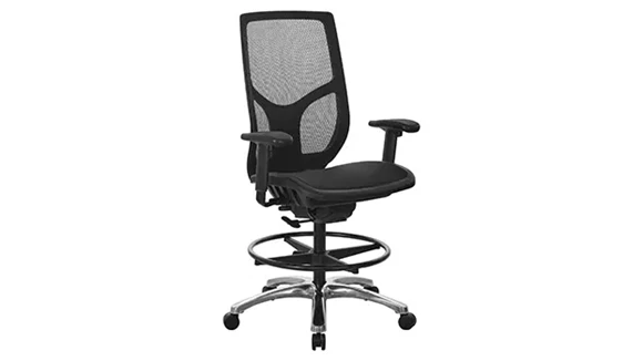 Drafting Chair Mesh Back Adjustable Seat & Footring