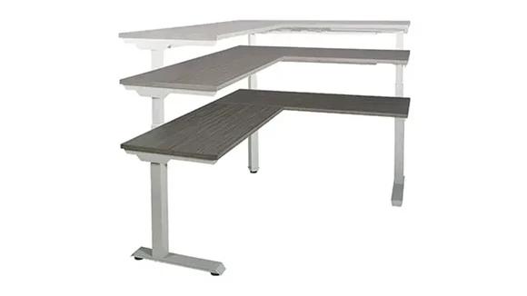 Sit-To-Stand L-Desk 60in W x 72in D