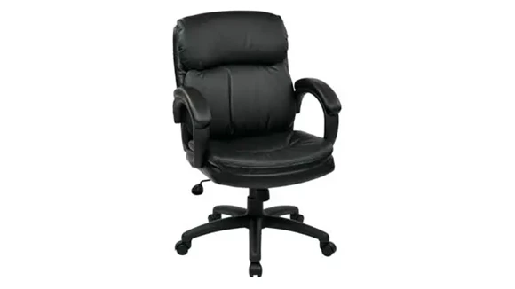 Executive Desk Chairs Office Star Mid Back Leather Executive Chair