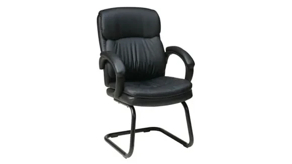 Guest Chair Upholstered Seat and Back Wood Frame