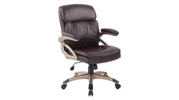 Mid Back Leather Manager Chair