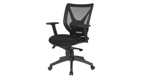 Manager Chair Mesh Back and Fabric Seat Adjustable Arms