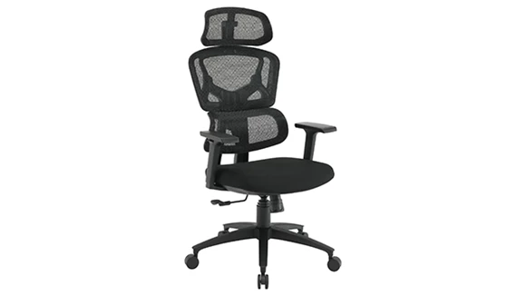 Mid-Back Task Chair with Headrest and Lumbar Support