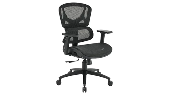 Mid-Back Task Chair with Lumbar Support and Mesh Back