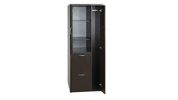 Wardrobe Combo Cabinet 24in W x 23in D x 65in H with Ships Assembled