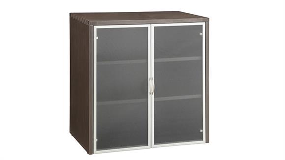 36in W Glass Door Storage Cabinet