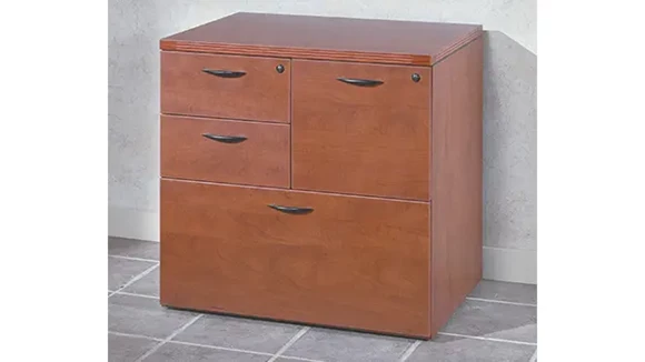 File Cabinet 31in W x 22in D x 30in H with Multi-File Pedestal Drawer