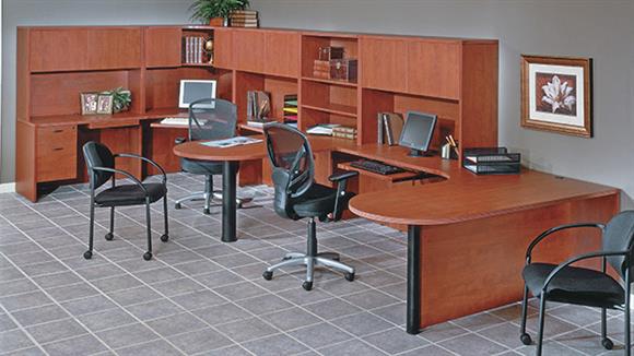 Multi-User Corner Desk Suite