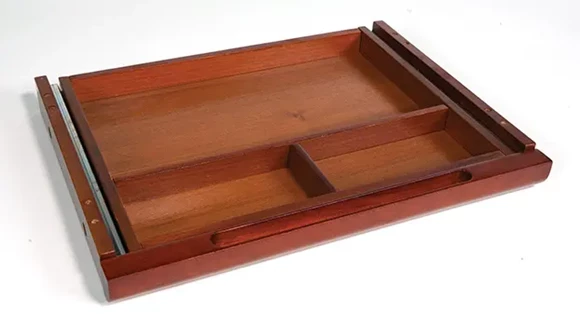 Wood Veneer Center Drawer