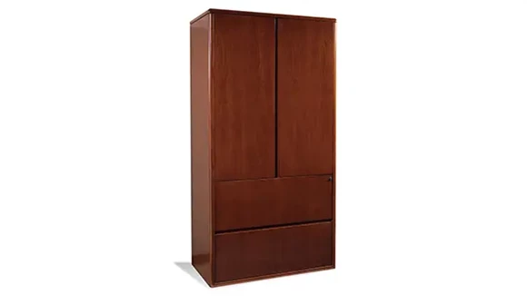 2 Drawer Wood Veneer Lateral File Storage Combo
