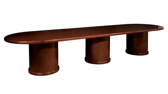 14 ft. Wood Veneer Racetrack Conference Table