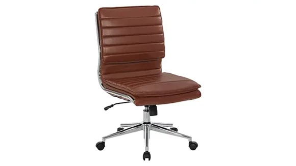 Armless Mid-Back Conference Chair with Tilt Lock