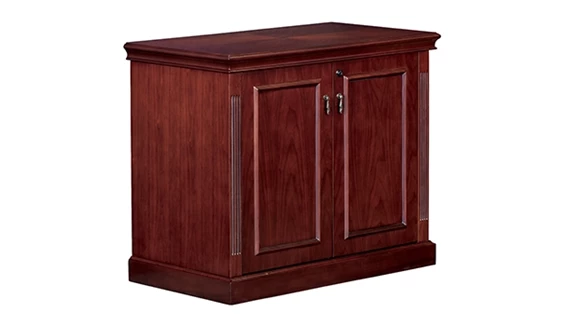 2 Door Wood Veneer Storage Cabinet
