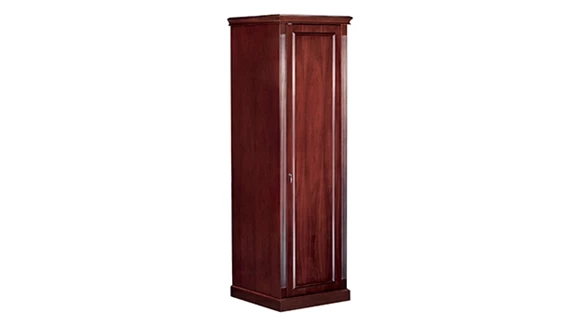 Single Door Wood Veneer Tall Wardrobe