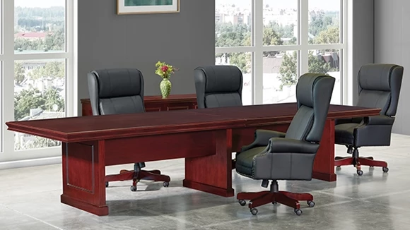 12ft Wood Veneer Conference Table